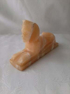 Sphinx figurine used, made of onyx