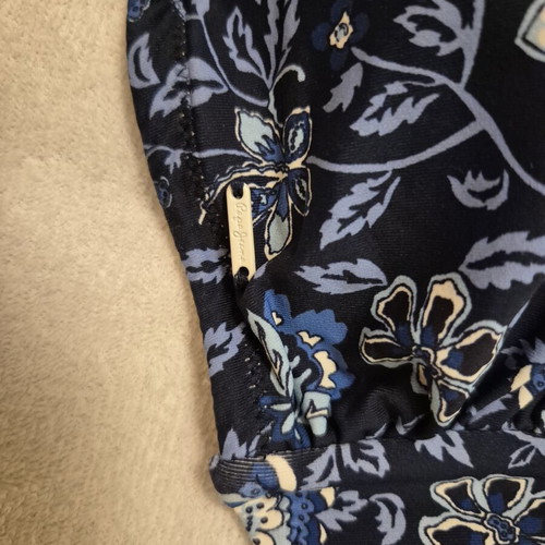 Pepe Jeans bikini top blue floral new, size L