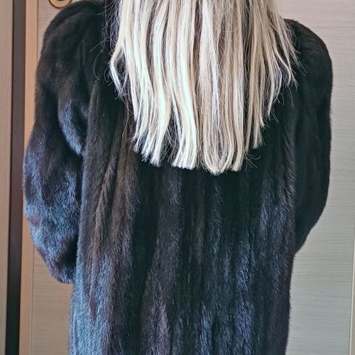 Vintage Mink Fur Coat N. Pavlidis Thessaloniki like new, dark brown