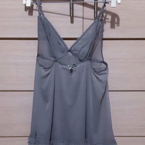 Baby doll lingerie Zara/Ousho Large grey semi-transparent new