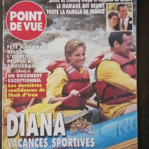 Point de Vue magazine Princess Diana August 1995
