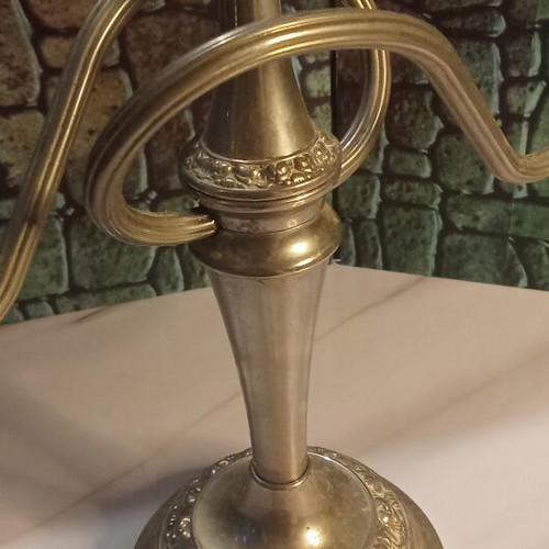 Vintage Georgian Revival candelabrum likely brass, like new