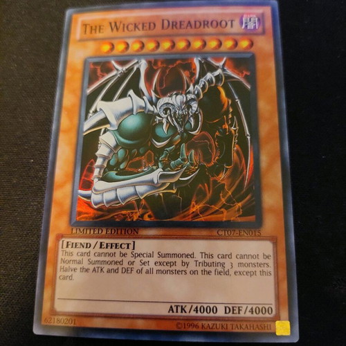 the wicked yugioh cards Avatar CT07-EN023 Limition Edition Super Rare NM Mint card The Wicked Tormentor by AlanMac95