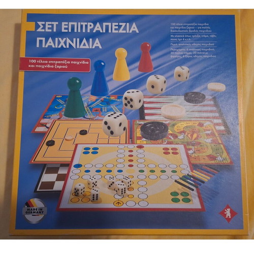 Classic Board Games Set 100 in 1 with Ludo, Chess, Backgammon used