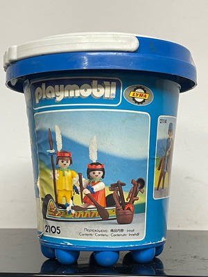 Playmobil Lyra 2105 Indian Couple With Canoe new in sealed bucket