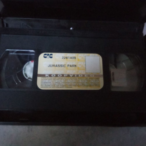 Jurassic Park VHS tape used, 1990s decade