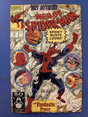 Web of Spider-Man 76 comic book used