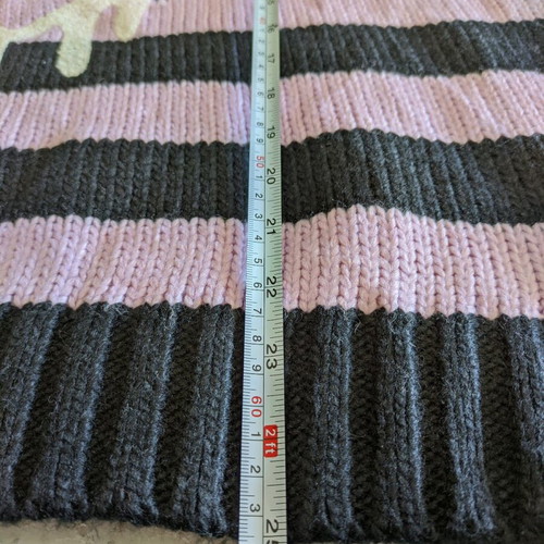 Hello Kitty Sanrio Pullover with Kuromi & My Melody used, striped, size S