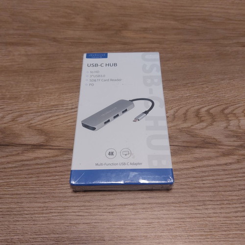 Dodocool Aluminum USB-C Hub 6-in-1 New with 4K HDMI and Card Reader