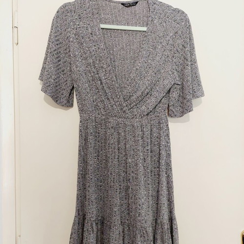 Shein short-sleeve dress gray small new