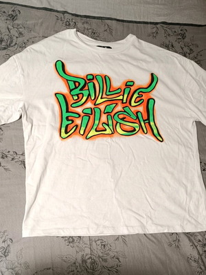 Billie Eilish T-shirt used, white, size S