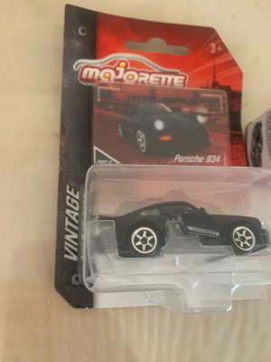 Mazorette 1/59 Porsche toy cars new, pack of 2 without base