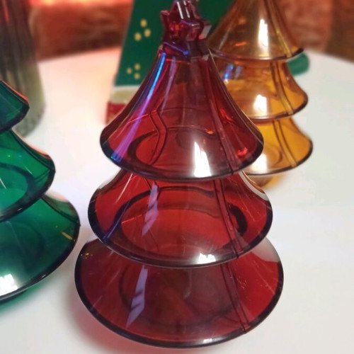 Tupperware set of 3 decorative trees new