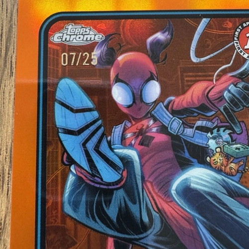Topps 2025 Marvel Chrome Spider-Girl /25 Orange Refractor 1st Appearance