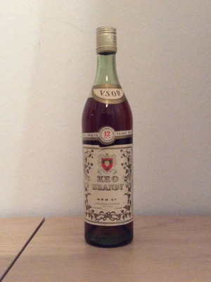 KEO VSOP 12 Year Old Cyprus Brandy bottle new