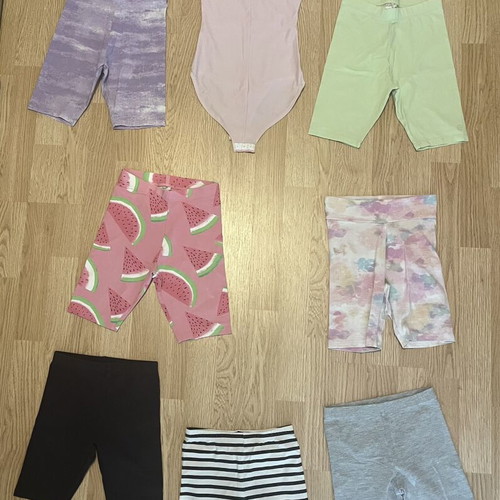 Children's summer pants used, pack of 7 for ages 6-8