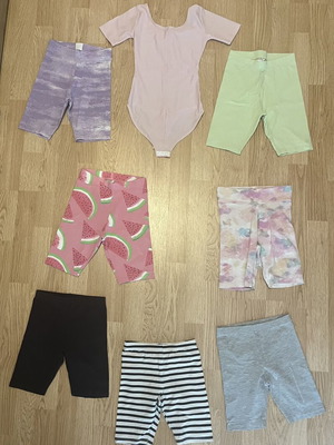 Children's summer pants used, pack of 7 for ages 6-8