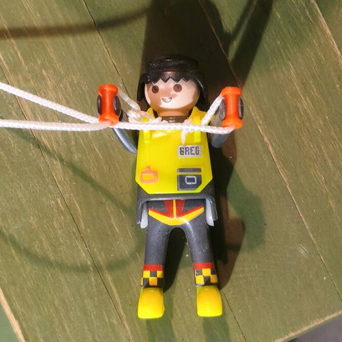 Playmobil vintage parachutist like new