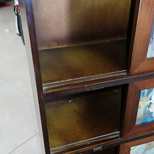 Wooden vintage CD cabinet like new, 84×18×34 cm