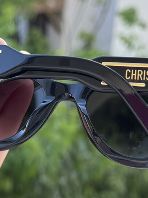Dior B7I γυαλιά ηλίου σαν καινούργια, μαύρο ακετάτ, σχήμα cat-eye