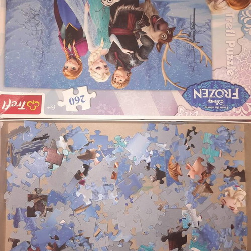 Board games used, pack with puzzles and Montessori style