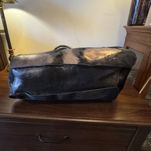 Viktor & Rolf vintage black leather handbag