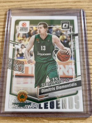 Dimitris Diamantidis Panathinaikos Panini Euroleague 2023-24 Optic card like new