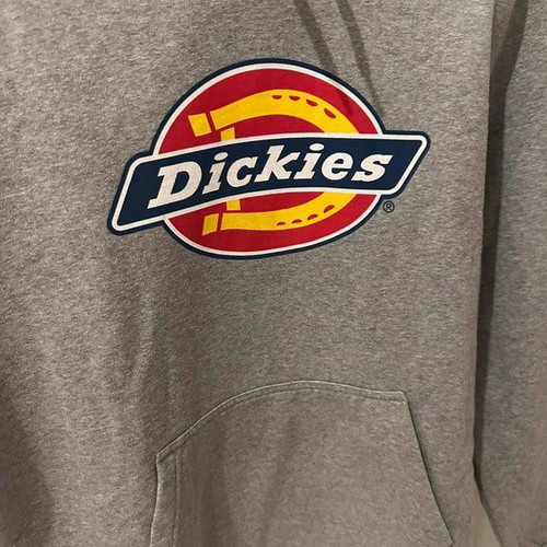 Dickies Hoodie gray like new with large logo