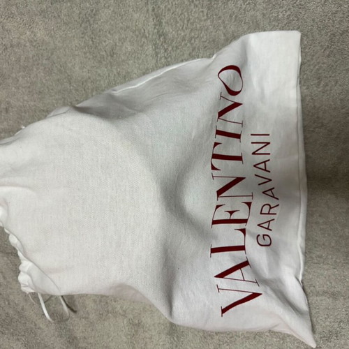 Valentino Garavani Straw Bucket Hat VLogo Silk Ribbon Size 57 New