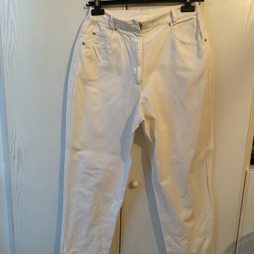 White cotton pants size S/M like new