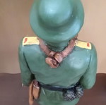 Expressive soldier figurine, 85 cm each, made to order