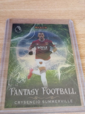 Fantasy Football Topps player cards Crysencio Summerville and Wilson Isidor