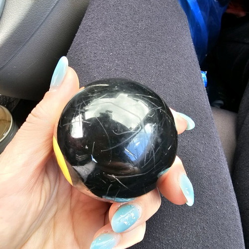 Billiard ball used, number 8 vintage