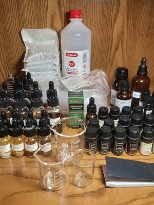 Complete Perfumery Kit with Essential Oils and Equipment, new