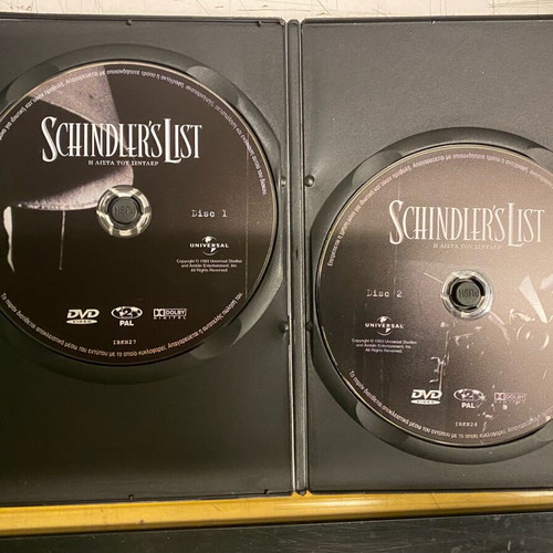 Schindler’s List DVD like new, subtitles