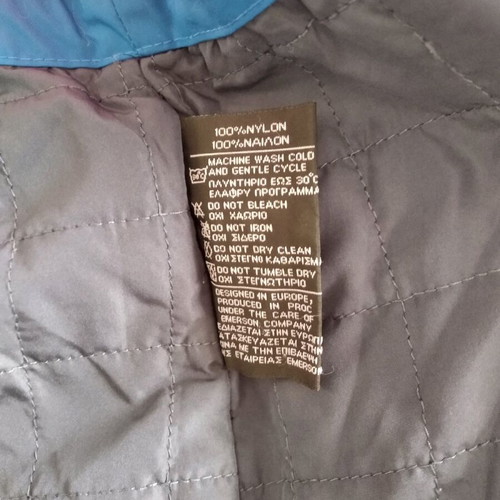 Emerson women's jacket like new with fleece lining, blue and pink