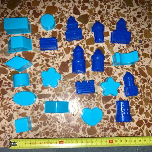 Mothercare molds for playdough and sand like new, castle shapes