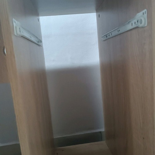 Wooden desk like new 90x70cm with drawer and cable hole