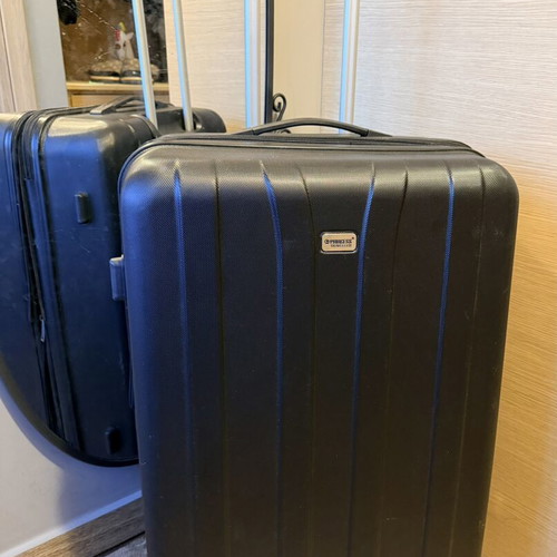 Princess Traveller large suitcase, black, 70x46cm