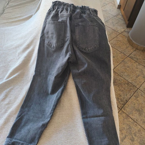 Carrot gray pants like new, size Medium/Large, elastic