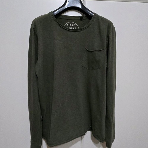 Eight2Nine long-sleeve shirt used, size large, khaki