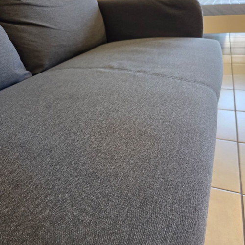 Ikea two-seater sofa dark gray like new