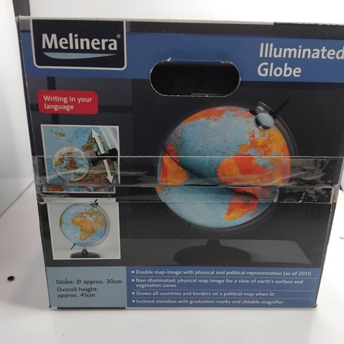 Illuminated globe 30 cm diameter