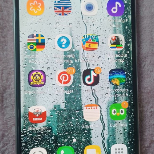 Samsung Galaxy S6 used, silver, with charger