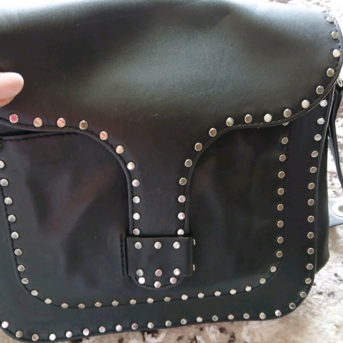 Rebecca Minkoff black leather crossbody bag like new