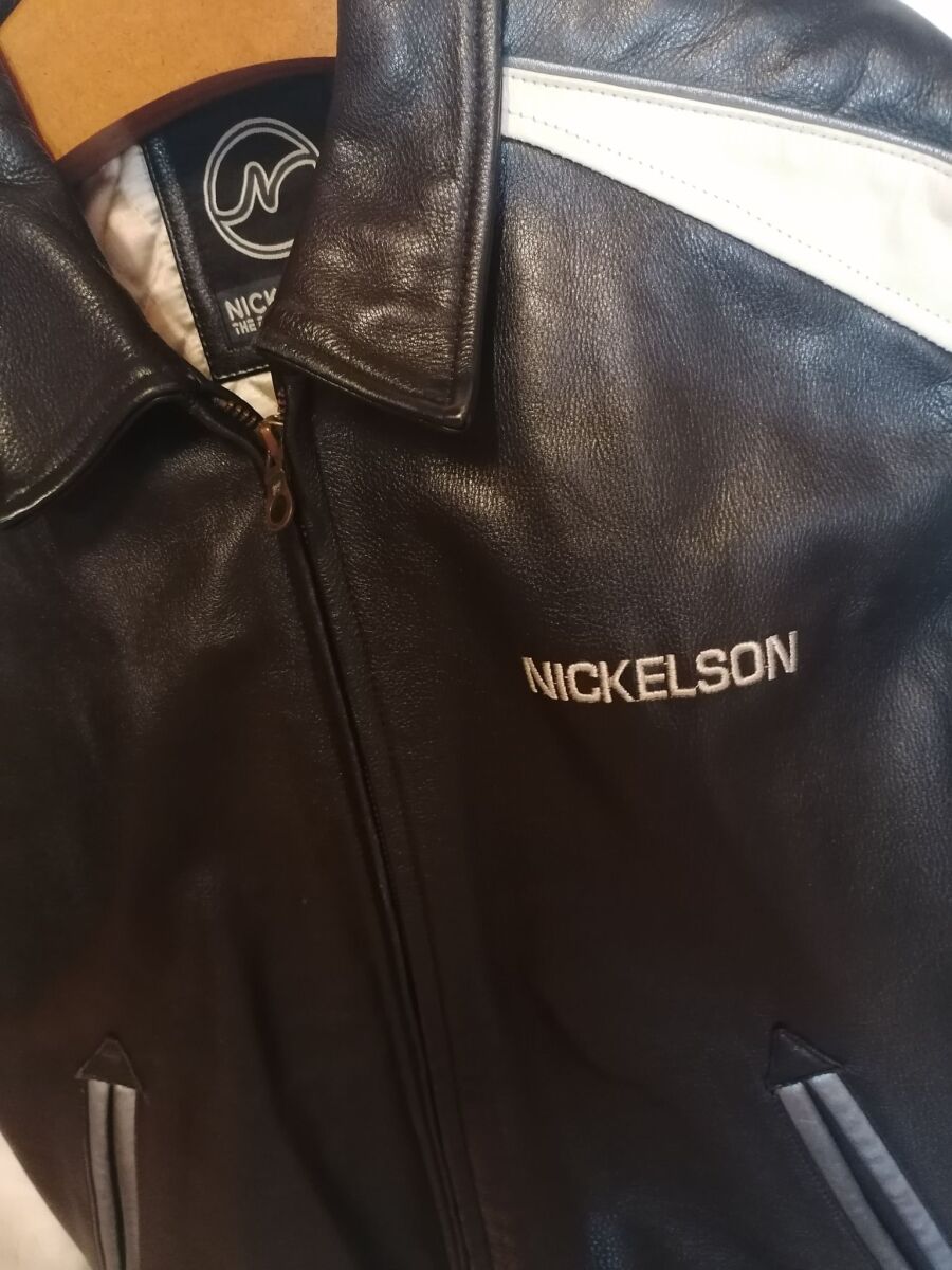 Vintage leather bomber jacket Nickelson… - € 110,00 - Vendora.cy