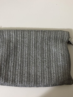 Medium-sized handbag, grey and silver