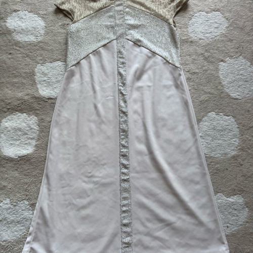 A-Style white dress size M like new, elegant