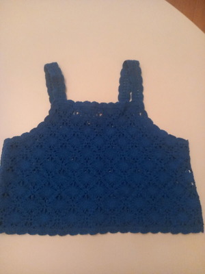 Zara Kids Knitted Bustier Blue, Like New, Size 6-7