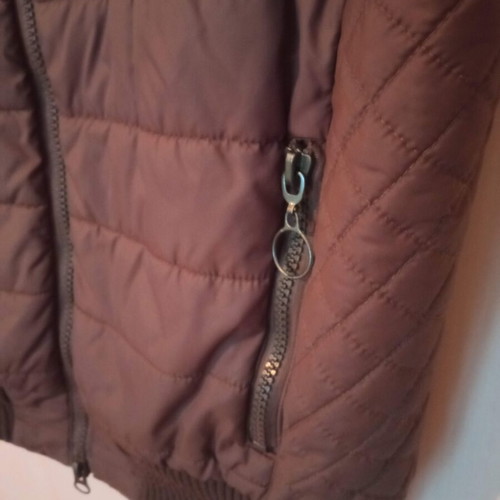 Sleeveless jacket used brown, size Medium